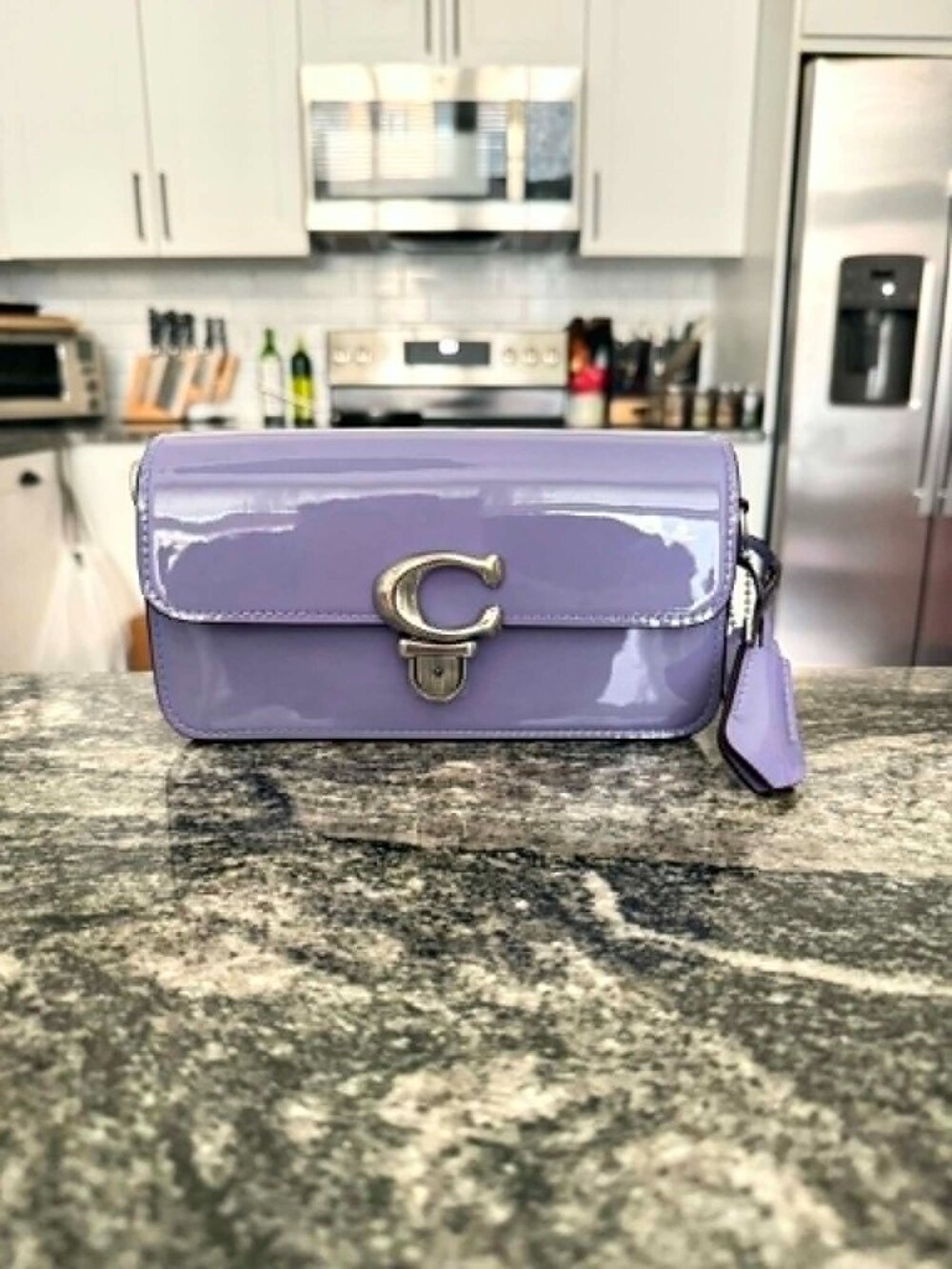 Coach Studio Baguette - Silver/Light Violet
